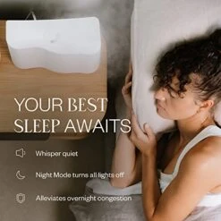 Vitruvi Cloud Humidifier For Bedroom | Large Humidifier Up To 600 Sq Ft | Cool Mist Humidifiers For Bedroom Quiet | Humidifiers For Baby | 24 Hr Run Time | Humidifiers For Home - White -Household Cleaning Supply Store 510joJJJnPL