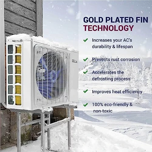DELLA 18000 BTU Wifi Enabled 19 SEER2 Cools Up To 1000 Sq.Ft Energy Efficient Mini Split Air Conditioner & Heater Ductless Inverter System With 1.5 Ton Heat Pump & Pre-Charged 16.4ft Installation Kits 7 DELLA 18000 BTU Wifi Enabled 19 SEER2 Cools Up To 1000 Sq.Ft Energy Efficient Mini Split Air Conditioner & Heater Ductless Inverter System With 1.5 Ton Heat Pump & Pre-Charged 16.4ft Installation Kits - Image 5