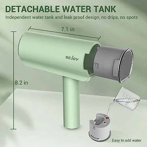 Steamer For Clothes, Foldable Handheld Clothing Wrinkles Remover For Garments 20 Second Fast Heat-up Fabric Steam Iron For Home, Travel And Office 7 Steamer For Clothes, Foldable Handheld Clothing Wrinkles Remover For Garments 20 Second Fast Heat-up Fabric Steam Iron For Home, Travel And Office - Image 5