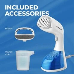 PurSteam 1400-Watt Steamer For Clothes, Wrinkle Remover, Fast Heat-up, Large Detachable Water Tank, Exact Measure Filler Cup And 2 In 1 Brush Included -Household Cleaning Supply Store 513DPknI97L