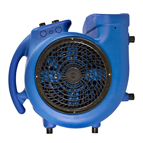 Comfort Zone CZBC121T 1/2HP High Velocity Air Mover, 3-Speeds, Timer, Adjustable Angles, Blue 5 Comfort Zone CZBC121T 1/2HP High Velocity Air Mover, 3-Speeds, Timer, Adjustable Angles, Blue - Image 3