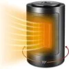 Fane Brivennor Electric Space Heater, 750/1500W Indoor Fast 70° Oscillating Portable 3-Fold Safety Protection Ceramic Heater In Bedrooms Black Heater -Household Cleaning Supply Store 515p5J4WdmL