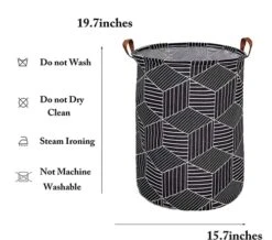 Large Laundry Basket, Baby Laundry Basket, Waterproof Laundry Hamper, Foldable Clothes Hamper, Collapsible Laundry Baskets. Teen Hamper, Perfect For Dirty Clothes And Toys. (Black Diamond) 14 Large Laundry Basket, Baby Laundry Basket, Waterproof Laundry Hamper, Foldable Clothes Hamper, Collapsible Laundry Baskets. Teen Hamper, Perfect For Dirty Clothes And Toys. (Black Diamond) -Household Cleaning Supply Store 516WaRyXmUS