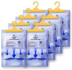 Dry & Dry 8 Pack[7 OZ] Premium Moisture Absorbers Dehumidifiers For Home Dehumidifier For Basement Dehumdifiers For Bedroom Small Dehumidifiers - Dehumidifiers Moisture Absorber