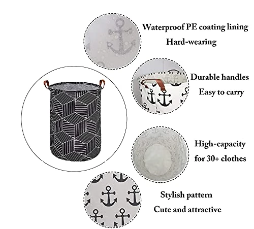 Large Laundry Basket, Baby Laundry Basket, Waterproof Laundry Hamper, Foldable Clothes Hamper, Collapsible Laundry Baskets. Teen Hamper, Perfect For Dirty Clothes And Toys. (Black Diamond) 4 Large Laundry Basket, Baby Laundry Basket, Waterproof Laundry Hamper, Foldable Clothes Hamper, Collapsible Laundry Baskets. Teen Hamper, Perfect For Dirty Clothes And Toys. (Black Diamond) - Image 2