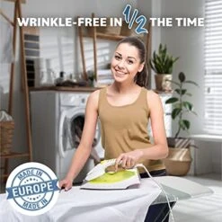 Bartnelli PULSE Ironing Board With New Patent Technology | Made In Europe With Patent Fast-Glide Turbo & Park Zone, With Smart Hanger, 4 Layer Cover Pad | 4 Premium Steel Legs (Size 43x13) -Household Cleaning Supply Store 518PhLT0glL