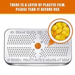 6 Pack 40 Gram Indicating Silica Gel Desiccant Canister Dehumidifier Orange Indicating Desiccant Reusable Moisture Absorber Bag For Car Closet Cabinet Bag Storage Box (6 Boxes) -Household Cleaning Supply Store 518RJks1URS