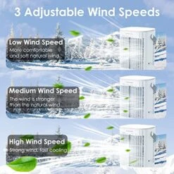 Portable Air Conditioner, 900ML Evaporative Air Cooler Fan With 2 Timer 2 Mist, Portable Air Cooler With 3 Speeds 7 Colors, Room Air Conditioner Portable For Room Office Car Camping 11 Portable Air Conditioner, 900ML Evaporative Air Cooler Fan With 2 Timer 2 Mist, Portable Air Cooler With 3 Speeds 7 Colors, Room Air Conditioner Portable For Room Office Car Camping -Household Cleaning Supply Store 5199y9ZNhrL