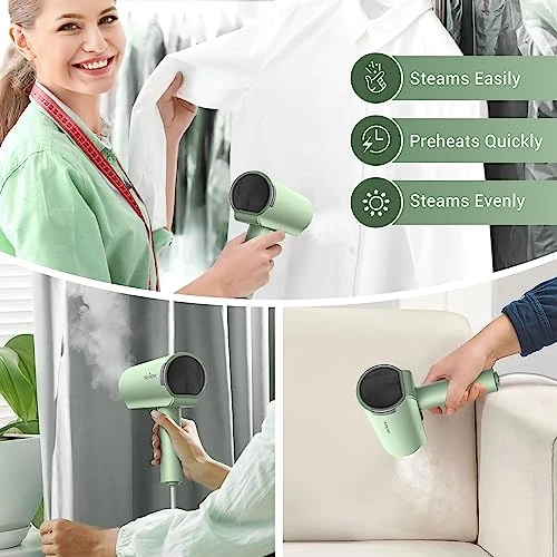 Steamer For Clothes, Foldable Handheld Clothing Wrinkles Remover For Garments 20 Second Fast Heat-up Fabric Steam Iron For Home, Travel And Office 4 Steamer For Clothes, Foldable Handheld Clothing Wrinkles Remover For Garments 20 Second Fast Heat-up Fabric Steam Iron For Home, Travel And Office - Image 2