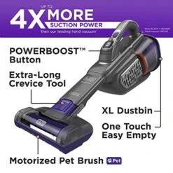 Beyond By BLACK+DECKER 20V MAX Handheld Vacuum For Pets, Advanced Clean (HHVK515JP07APB) , Gray -Household Cleaning Supply Store 519e5z0yEmL