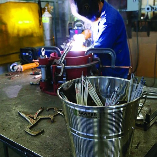 Sawyer Mfg Company Stainless Steel Welding Rod Bucket - Reliable Storage Solution For Organizing New And Spent Electrodes - Portable And Convenient - Built To Last - 4.5 Gallon Capacity 5 Sawyer Mfg Company Stainless Steel Welding Rod Bucket - Reliable Storage Solution For Organizing New And Spent Electrodes - Portable And Convenient - Built To Last - 4.5 Gallon Capacity - Image 3
