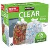 Kirkland Signature 45-Gallon Trash Bag, Clear, 100-count, Green, (1300660) -Household Cleaning Supply Store 51AFIlQcrBS