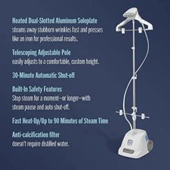 Conair Full Size Garment Steamer For Clothes, Turbo ExtremeSteam 1875W Professional Steam And Press 8 Conair Full Size Garment Steamer For Clothes, Turbo ExtremeSteam 1875W Professional Steam And Press -Household Cleaning Supply Store 51APQAyYZhS