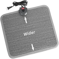 Hodeamy Heated Floor Mat Under Desk For Foot Warmer - Wider 110V Adjustable Temperature Electric Heating Pad - Carbon Crystal & Energy Saving Feet Warmers For Office,home (Black Gray) -Household Cleaning Supply Store 51BJX9lxsEL. AC