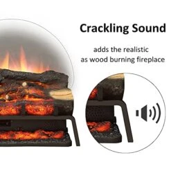 LegendFlame 23" W Free Standing Electric Fireplace Log Set (EF290), Fireplace Insert, Heater 750W/1500W, Crackling Sound, Remote Control 13 LegendFlame 23" W Free Standing Electric Fireplace Log Set (EF290), Fireplace Insert, Heater 750W/1500W, Crackling Sound, Remote Control -Household Cleaning Supply Store 51BbaimuoRL