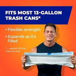 Hefty Ultra Strong Tall Kitchen Trash Bags, Clean Burst Scent, 13 Gallon, 80 Count -Household Cleaning Supply Store 51CpORWzPDL 1