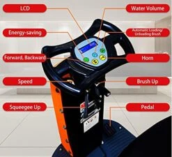 SM70 Ride-On Floor Scrubber, 22" Brush, Floor Scrubber With A Complete Set Of Parts -Household Cleaning Supply Store 51CskeLOlFL