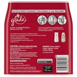 Glade Automatic Spray Refill, Air Freshener For Home And Bathroom, Apple Of My Pie, 6.2 Oz, 2 Count