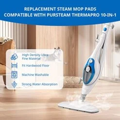 LINNIW 6 Pack Replacement Steam Mop Pads Compatible For PurSteam ThermaPro 10-in-1 12 LINNIW 6 Pack Replacement Steam Mop Pads Compatible For PurSteam ThermaPro 10-in-1 -Household Cleaning Supply Store 51DOY8ZFtQL