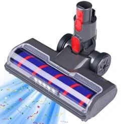 HESTIA Soft Roller Cleaner Head Suitable For Dyson V7 V8 V10 V11 SV10 SV11 SV12 SV14 Detect Absolute Animal Fluff Cleaner Electric Head For Wood Floors Dyson Attachment Vacuum Motorhead Not For Carpet