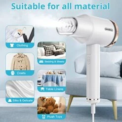 Portable Steamer For Clothes, Oragerju 2 In 1 Handheld Steamer And Iron, 15s Fast Heat-up, 2 Steam Modes, 1200w Auto Shut-Off Garment Steamer For Travel And Home, 170ML Detachable Water Tank 11 Portable Steamer For Clothes, Oragerju 2 In 1 Handheld Steamer And Iron, 15s Fast Heat-up, 2 Steam Modes, 1200w Auto Shut-Off Garment Steamer For Travel And Home, 170ML Detachable Water Tank -Household Cleaning Supply Store 51Dqi0ClMNL