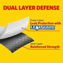 Glad Tall Kitchen Drawstring Trash Bags - OdorShield 13 Gallon Grey Trash Bag, Febreze Fresh Clean - 80 Count -Household Cleaning Supply Store 51E2ZYvUzeL