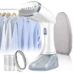 Steamer For Clothes, Handheld Clothes Steamer With Heat Insulation Gloves Fabrics Wrinkles Remove, 1350W Portable Travel Steamer Iron For Clothes 20S Fast Heat-up With 3 Steam Levels For Home Travel