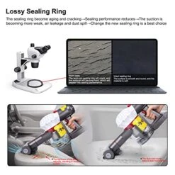 Dust Bin Lid Compatible With Dyson Vacuum Cleaner V7 V8 Models Dust Bin Door Parts/Dirt Cup Lid/Dust Bucket Cover/Dust Box Lid/Dust Collector 15 Dust Bin Lid Compatible With Dyson Vacuum Cleaner V7 V8 Models Dust Bin Door Parts/Dirt Cup Lid/Dust Bucket Cover/Dust Box Lid/Dust Collector -Household Cleaning Supply Store 51G895mXrqL