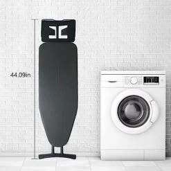 Ikaufen Ironing Board, Non-Slip Foldable Tabletop Iron Board With Steam Iron Rest And Thicken Felt Pad, Heavy Sturdy Metal X-Legs Ironing Board (Black) -Household Cleaning Supply Store 51HG4USYZlL