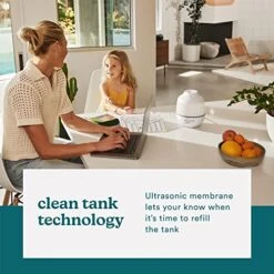 Homedics TotalComfort Humidifier – Large Air Humidifiers For Bedroom, Plants, Office – Cool Mist, Essential Oil Pads And Built-In Timer, 7-Color Night-Light, 2 Mist Settings, White -Household Cleaning Supply Store 51HeZQuxKtL