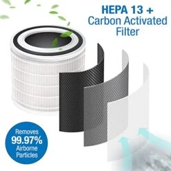 Habitat 150A(e) True HEPA Filtration System, Realtime Air Quality Sensor, Covers Up To 900ft², Removes 99.97% Of Airborne Particles And Viruses, Long-Lasting Filter, Quiet Fan 11 Habitat 150A(e) True HEPA Filtration System, Realtime Air Quality Sensor, Covers Up To 900ft², Removes 99.97% Of Airborne Particles And Viruses, Long-Lasting Filter, Quiet Fan -Household Cleaning Supply Store 51HzyqDCi0L