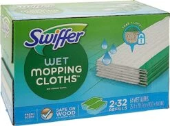 Swiffer Sweeper Wet Mopping Cloths Refills Open Window Fresh 32 Count Pack Of 2