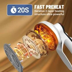 TICWELL Professional Steamer For Clothes, 1600 Watt Powerful Garment Steamer 20s Fast Heating With 4 Steam Levels, 2.4 Liter(81 Fl.oz.)Water Tank 90 Mins Of Continuous Steam, Self-Cleaning In One Step