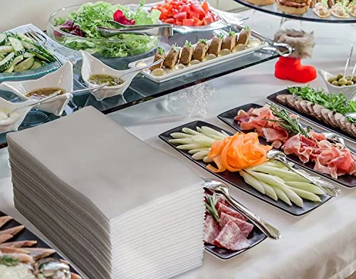 100 Disposable Linen Feel Guest Towels - Paper Hand Towels For Bathroom - Cloth Like White Paper Towel - Cocktail Hand Napkins - Highly Absorbent, Soft Fancy Guest Hand Towels 12" X 17" (Pack Of 100) 7 100 Disposable Linen Feel Guest Towels - Paper Hand Towels For Bathroom - Cloth Like White Paper Towel - Cocktail Hand Napkins - Highly Absorbent, Soft Fancy Guest Hand Towels 12" X 17" (Pack Of 100) - Image 5