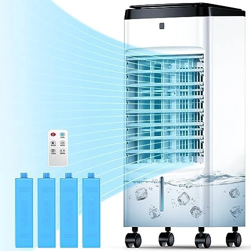 SKYICE Evaporative Air Cooler, 3-IN-1 Air Conditioner Portable For Room W/ 4 Modes & 3 Speed, 12H Timer, 1 Gal Detachable Water Tank, 4 Ice Packs, Remote, 70° Oscillation Air Cooler For Bedroom Indoor 6 SKYICE Evaporative Air Cooler, 3-IN-1 Air Conditioner Portable For Room W/ 4 Modes & 3 Speed, 12H Timer, 1 Gal Detachable Water Tank, 4 Ice Packs, Remote, 70° Oscillation Air Cooler For Bedroom Indoor - Image 4