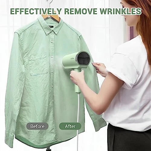 Steamer For Clothes, Foldable Handheld Clothing Wrinkles Remover For Garments 20 Second Fast Heat-up Fabric Steam Iron For Home, Travel And Office 3 Steamer For Clothes, Foldable Handheld Clothing Wrinkles Remover For Garments 20 Second Fast Heat-up Fabric Steam Iron For Home, Travel And Office