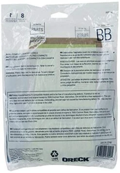 Oreck Genuine Buster B Canister Vacuum Paper Bags, 8-Pack, AK1BB8A, Green -Household Cleaning Supply Store 51LTeo4pnvL