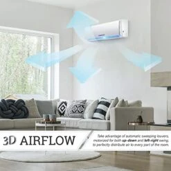 Pioneer Diamante Series Ductless Mini-Split Air Conditioner Inverter Heat Pump Full Set With 16 Ft. Kit -Household Cleaning Supply Store 51M9BTh6U3L