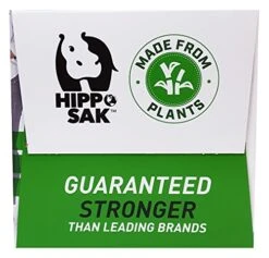 Plant Based - Hippo Sak Tall Kitchen Bags With Handles, 13 Gallon (45 Count) -Household Cleaning Supply Store 51MUuYAAsIL