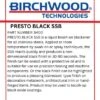 Birchwood Technologies Presto Black Stainless Steel Blackener (SSB) - Cold Brush On Blackening Solution For Stainless Alloys, Traditional Patina Stainless Black Oxide Touch-up (1 Quart)