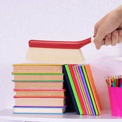 XCX Soft Bristle Goat Hair Dusting Brush, Counter Duster Brush, Delicate Surfaces Sweeping Brush For Artworks, Artifacts, Books, Keyboard, Cleaning Brush For Draftmen, Barber, Woodworker (Small) -Household Cleaning Supply Store 51NaJdekW4L