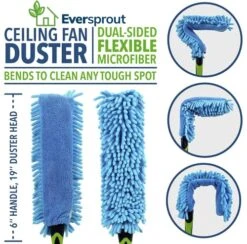 EVERSPROUT Duster 3-Pack | Hand-Packaged Cobweb Duster, Microfiber Feather Duster, Flexible Ceiling Fan Duster | Twists Onto Standard 3/4 Inch Threaded Poles (Pole Sold Separately)(Soft Bristles) -Household Cleaning Supply Store 51Nco9B1JXL