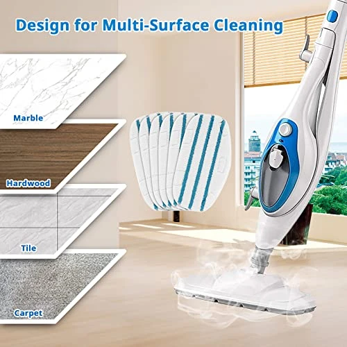 LINNIW 6 Pack Replacement Steam Mop Pads Compatible For PurSteam ThermaPro 10-in-1 5 LINNIW 6 Pack Replacement Steam Mop Pads Compatible For PurSteam ThermaPro 10-in-1 - Image 3