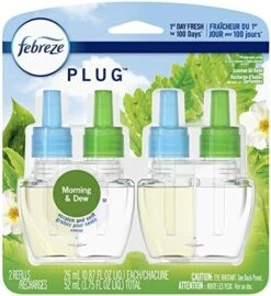 Febreze Plug In Air Freshener And Odor Fighter, Scented Oil Refill, Morning & Dew, 0.87 Fl Oz (Pack Of 2) -Household Cleaning Supply Store 51PaE ssCaL. AC