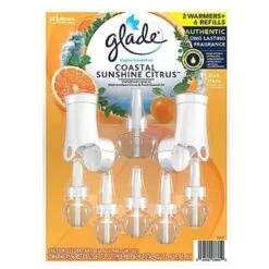 Glade® Glade PlugIns Scented Oil (2 Warmers + 6 Refills) Coastal Sunshine Citrus