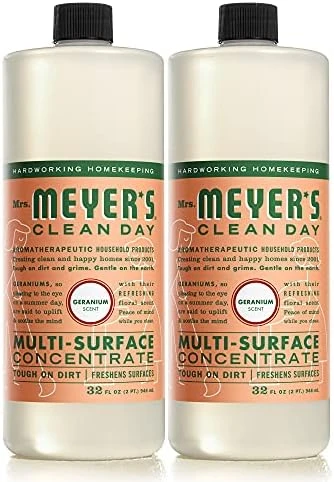 Mrs. Meyer's Multi-Surface Cleaner Concentrate, Use To Clean Floors, Tile, Counters, Geranium, 32 Fl. Oz - Pack Of 2 8 Mrs. Meyer's Multi-Surface Cleaner Concentrate, Use To Clean Floors, Tile, Counters, Geranium, 32 Fl. Oz - Pack Of 2 - Image 6