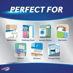 DampRid Refillable Moisture Absorber, 11 Oz., 6-Pack – Fresh Scent Moisture Absorbers, 10% More Absorbing Power*, Eliminates Musty Odors For Fresher, Cleaner Air -Household Cleaning Supply Store 51RLCYNB3zL