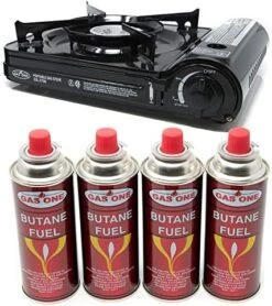 GAS ONE NEW 10,000 BTU CSA List Portable Butane Gas Stove With Carrying Case CSA Listed (Stove + 4 Fuel) -Household Cleaning Supply Store 51RrXuiyXxL. AC