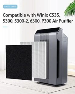 2-Pack C535 Replacement Filter A Kit Compatible With Winix C535, 5300-2, P300, 5300, Repalce 115115