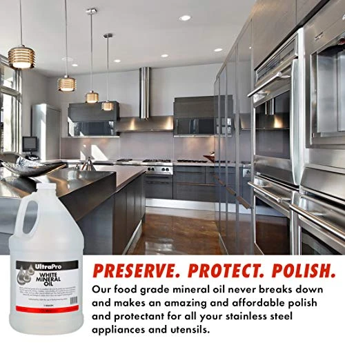UltraPro Food Grade Mineral Oil For Lubricating And Protecting Cutting Board, Butcher Block, Stainless Steel, Knife, Tool, Machine And Equipment (1 Gallon) 6 UltraPro Food Grade Mineral Oil For Lubricating And Protecting Cutting Board, Butcher Block, Stainless Steel, Knife, Tool, Machine And Equipment (1 Gallon) - Image 4